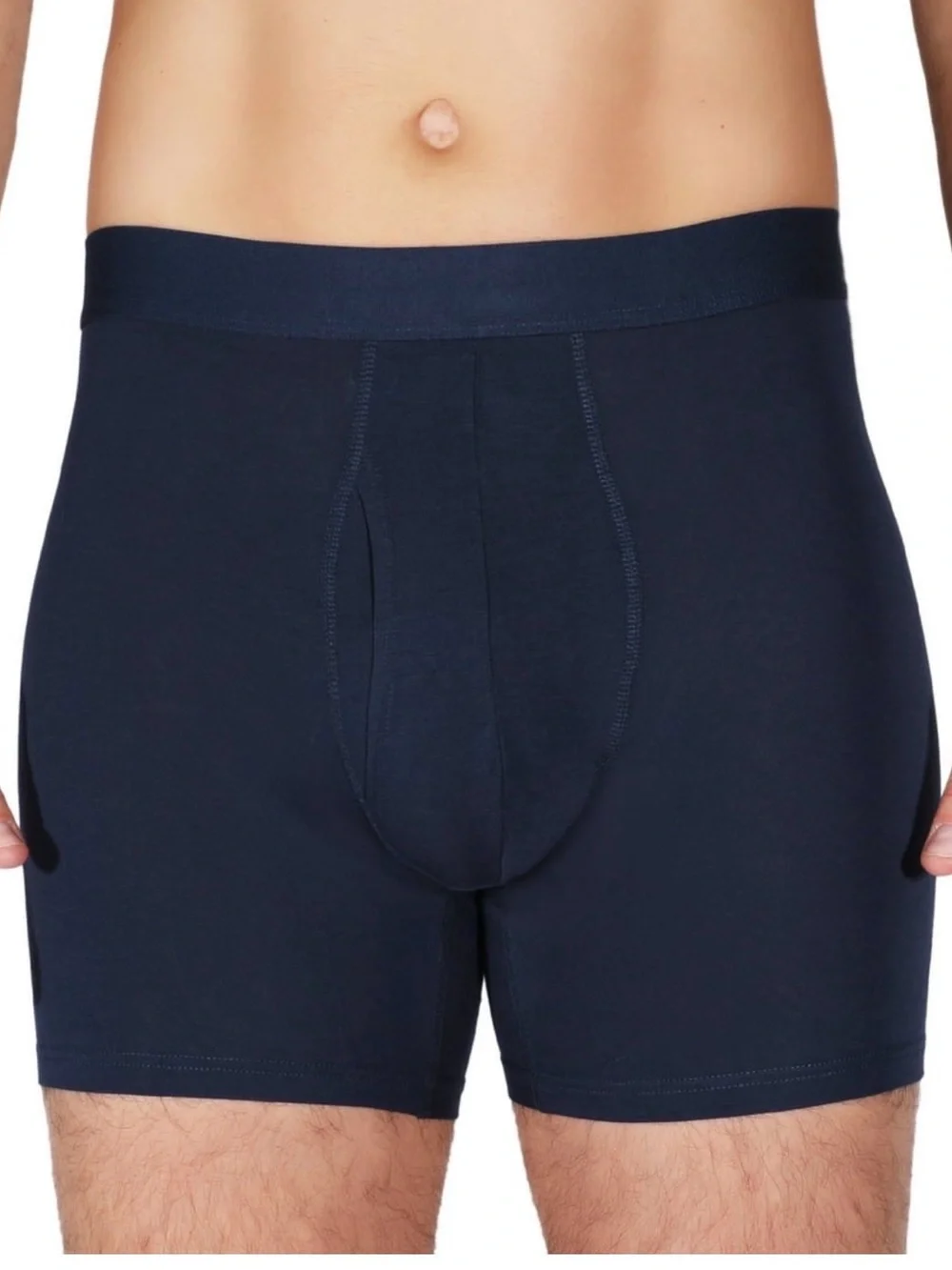George Men's 3 Pack Soft Touch Rayon 6 Inch Boxer Briefs M 32-34 Assorted Blue